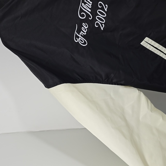 {Hudson} Jeans Black and Cream Varsity Jacket - Sizs XL - Picture 7 of 17